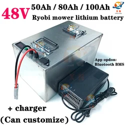 48V 50AH 80Ah 100Ah Lifepo4 lithium battery pack for Ryobi RM480e RM300e ZT480ex 300MV Zero Turn electric riding mower