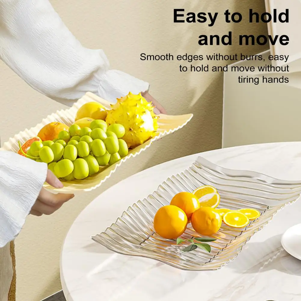 Fruit Dish Serving Tray Party Platters For Entertaining Reusable Food Trays Fruit Bowl For Cookies Snacks Desserts 과일 쟁반