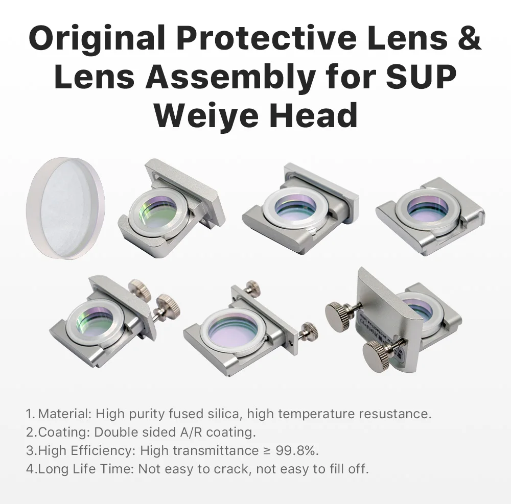 Cloud ray original hand gehaltene Lasers chutz linse & Linsen baugruppe für sup weiye Faserlaser-Schweiß kopf 1064nm – Detail 1