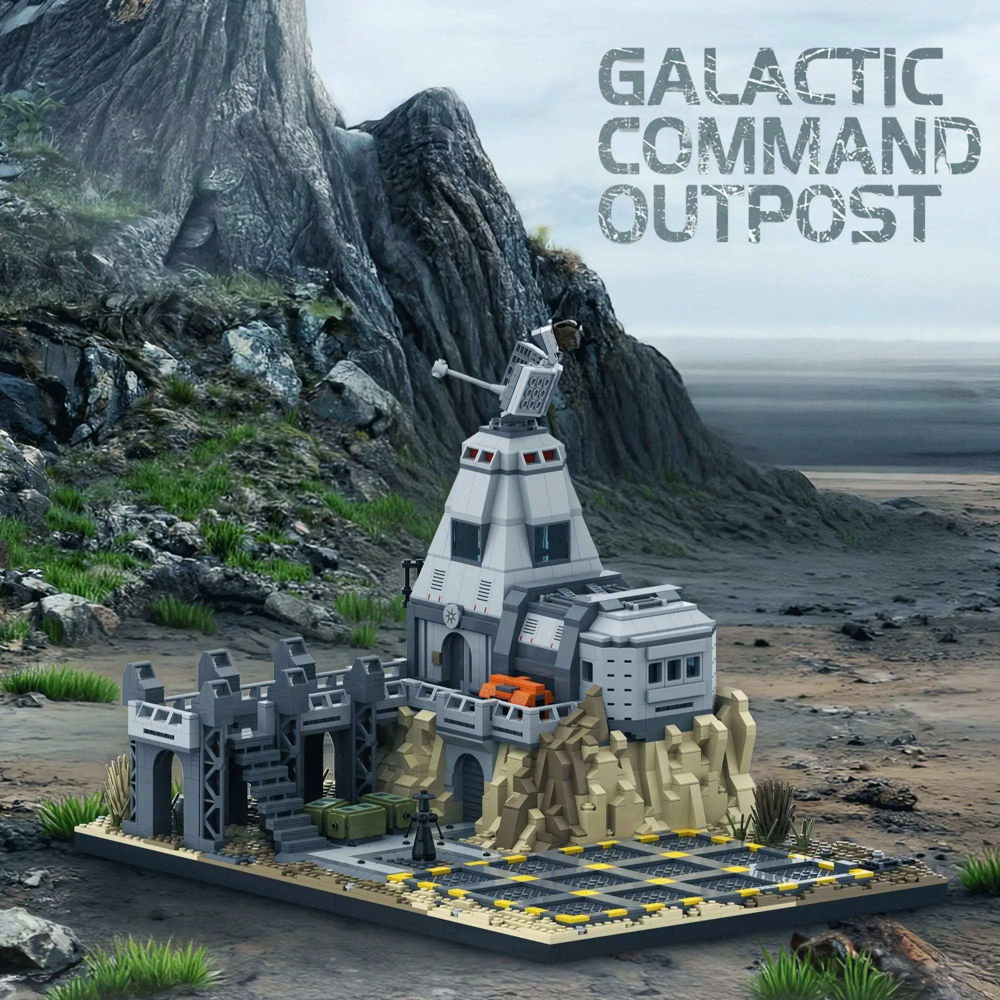 1888-teiliger Galaktischer Kommandostützpunkt Baukasten MOC Star Movie Empire Basis Tatooine Konstruktions-Bausteine Spielzeug für Erwachsene Geschenke