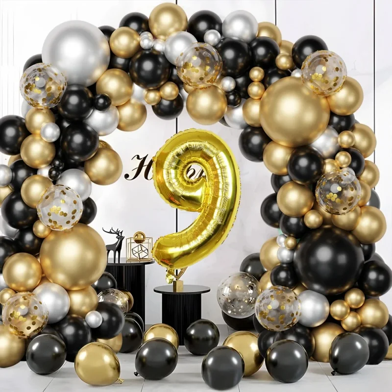 

124 pcs Trendy Balloons For Birthday and Graduation Parties Offer Crazy Tones and Decorative Designs For a Festive Atmosphere