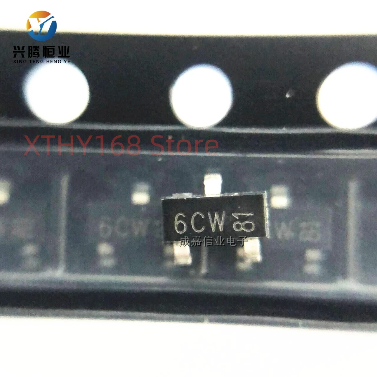 100pcs/Lot BC817-40 SOT-23-3 MARKING;6CW Bipolar Transistors - BJT Trans GP BJT NPN 45V 0.5A 345mW Automotive 3-Pin