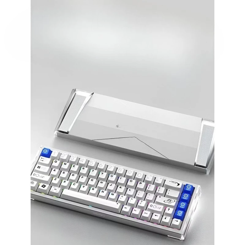 Aluminum magnetic axis keyboard RT gaming mechanical keyboard 68 keys customized wired hot swap