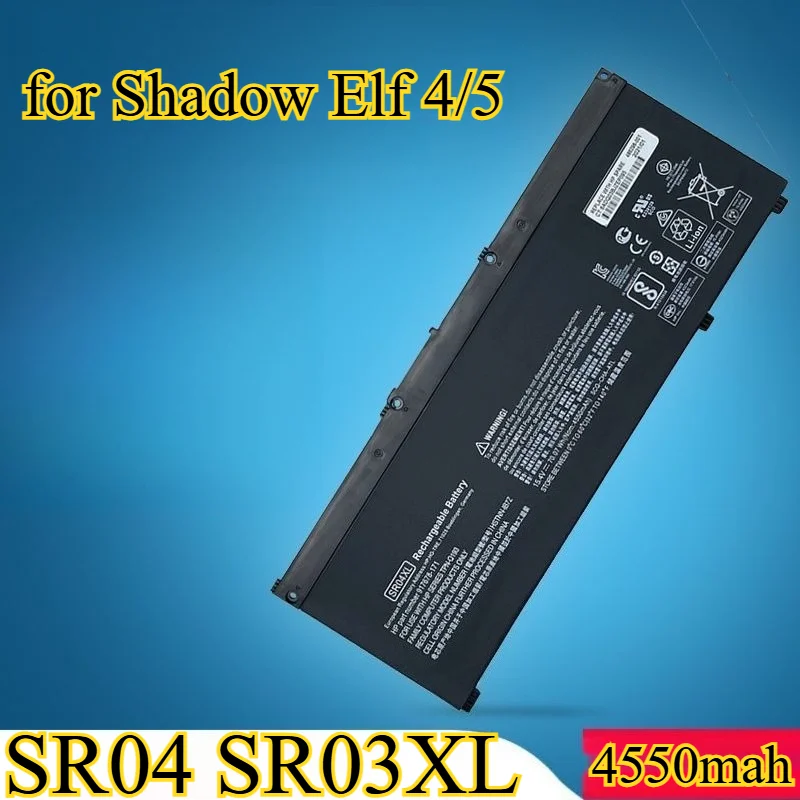 

4550mAh SR04 SR03XL for HP Pavilion Gaming 15-dk0000 17-cd0000 OMEN Series Replacement for HP 15-bs000 17-bs000 Notebook