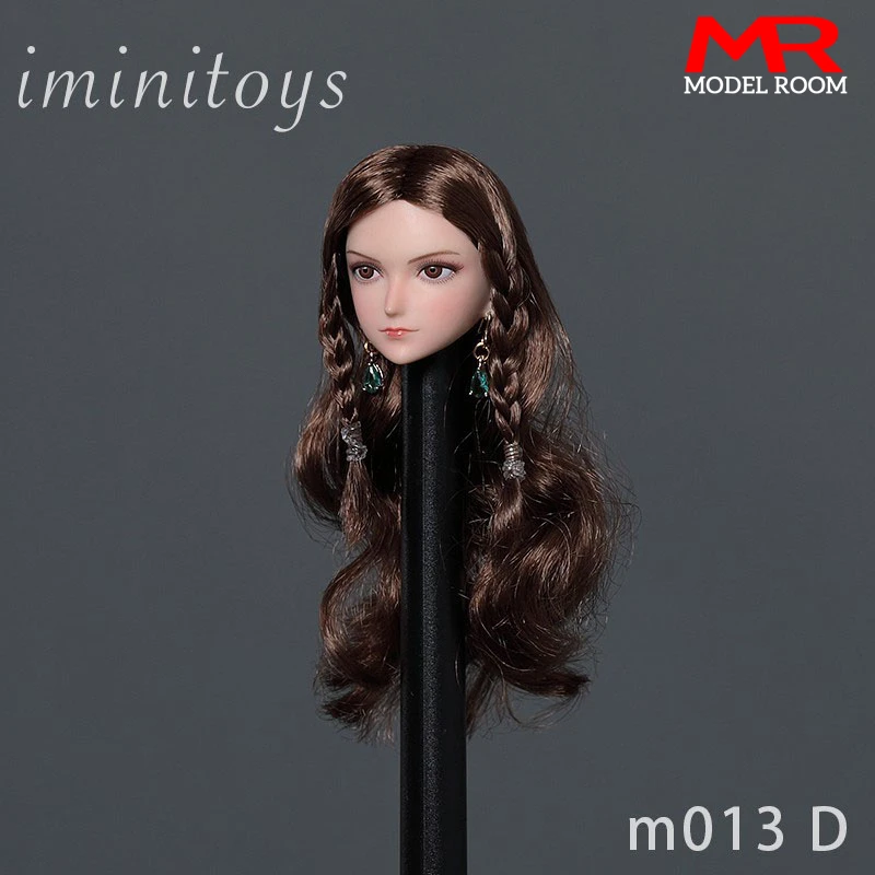 Iminitoys M013 1/6 مقياس أنيمي فتاة شاحب رئيس نحت نحت نموذج صالح 12 ''TBL JIAOU ANT YM الجندي عمل الشكل دمية الجسم