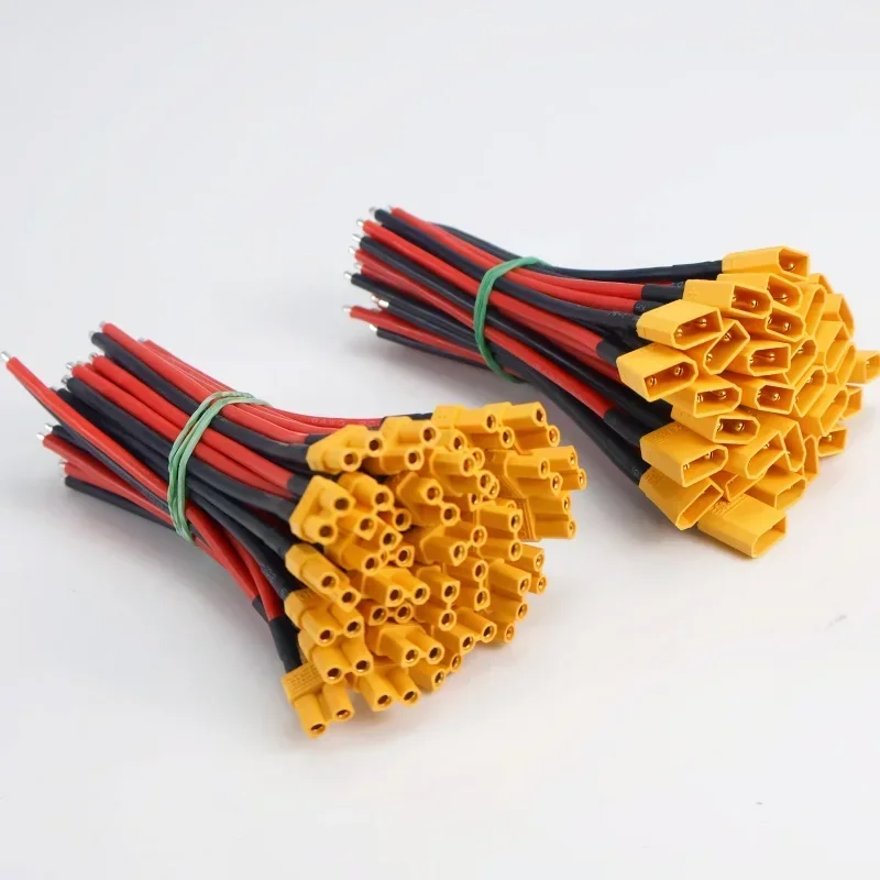 XT30 Male And Female Connector Plug Set with 16AWG Silicone Wire for FPV Drones RC Lipo Fixed Wing Battery Connections Kit
