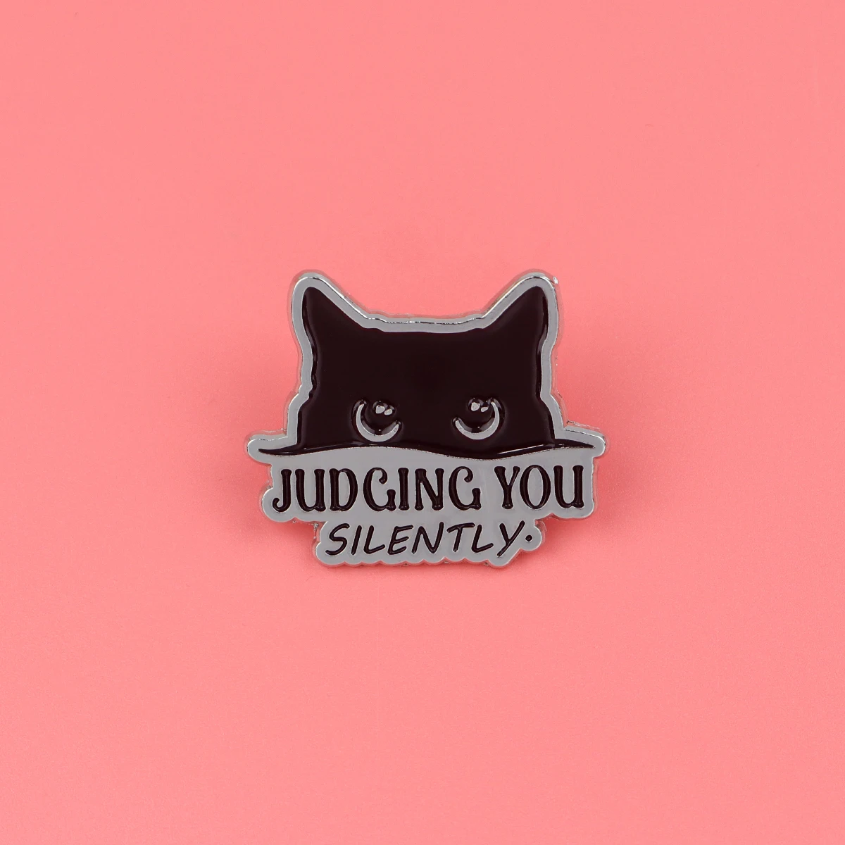 Black Cat Pin Enamel Lapel Pin Badge Pins หมวกเสื้อผ้ากระเป๋าเป้สะพายหลังตกแต่งเครื่องประดับอุปกรณ์เสริมของขวัญ