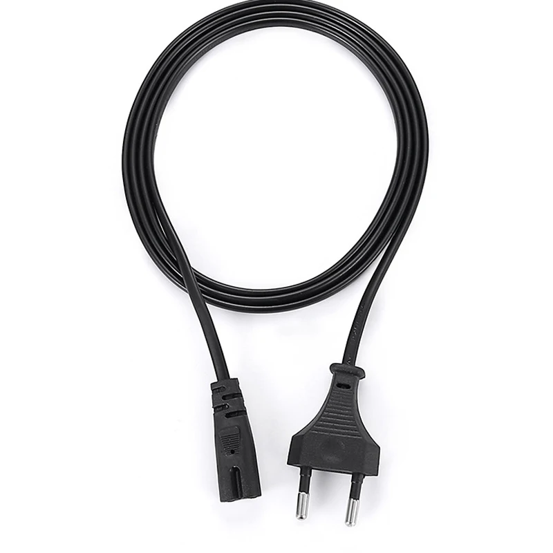 1.5M EU Power Cable 2pin IEC320 C7 Power Extension Cord For Dell Laptop Charger Canon Epson Printer Radio Speaker PS4 XBOX One S