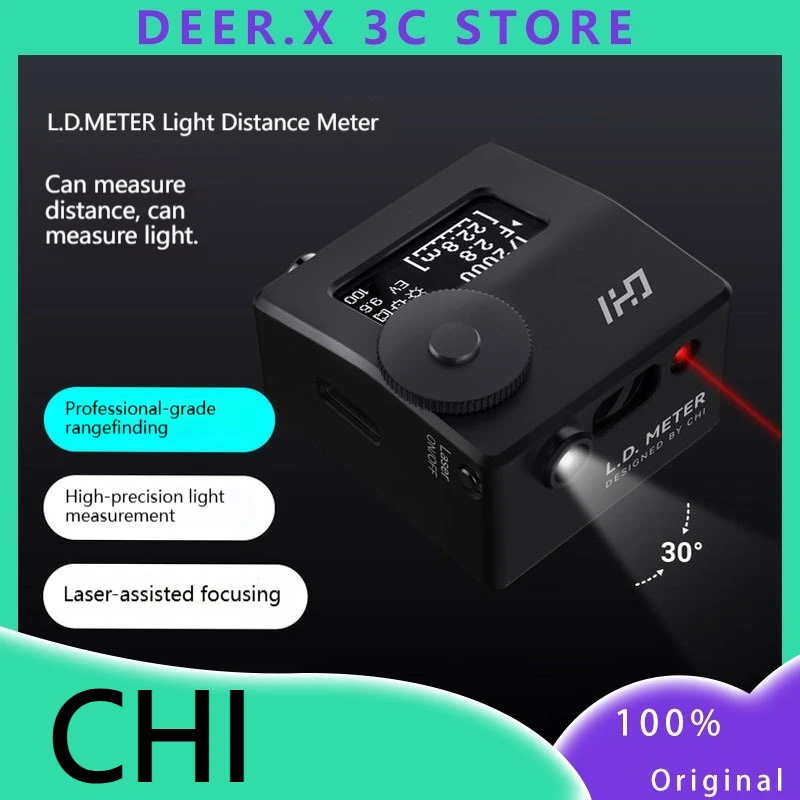 Medidor de luz CHI Top 0 1 50m, telémetro láser para rollos de película, fotográfico de haluro de plata, accesorio para cámara.