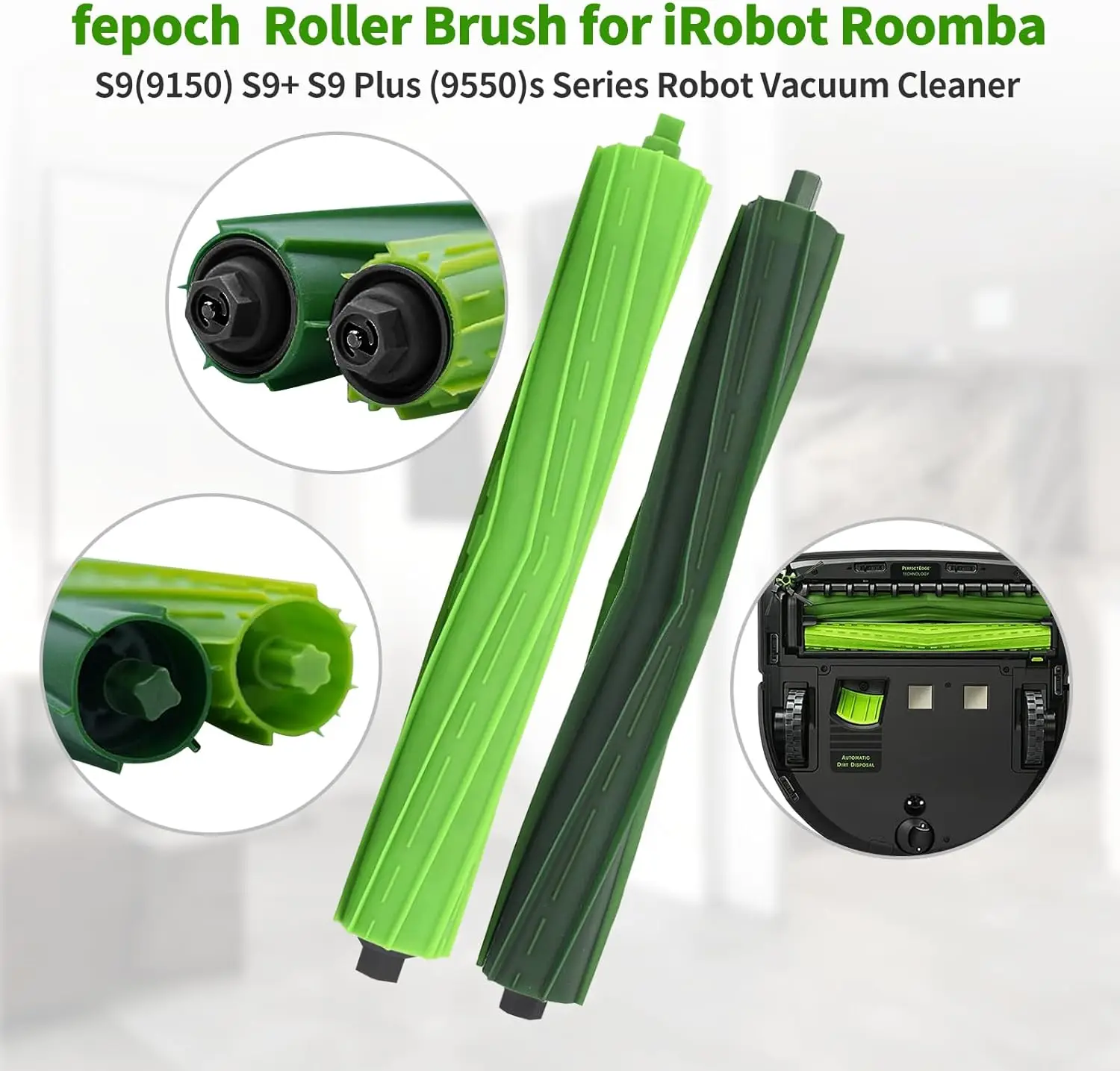 Main Roll Side Brush Dust Bag For iRobot Roomba S9 (9150) S9+ S9 Plus (9550) S Series Robot Vacuum Cleaner Hepa Filter Accessor
