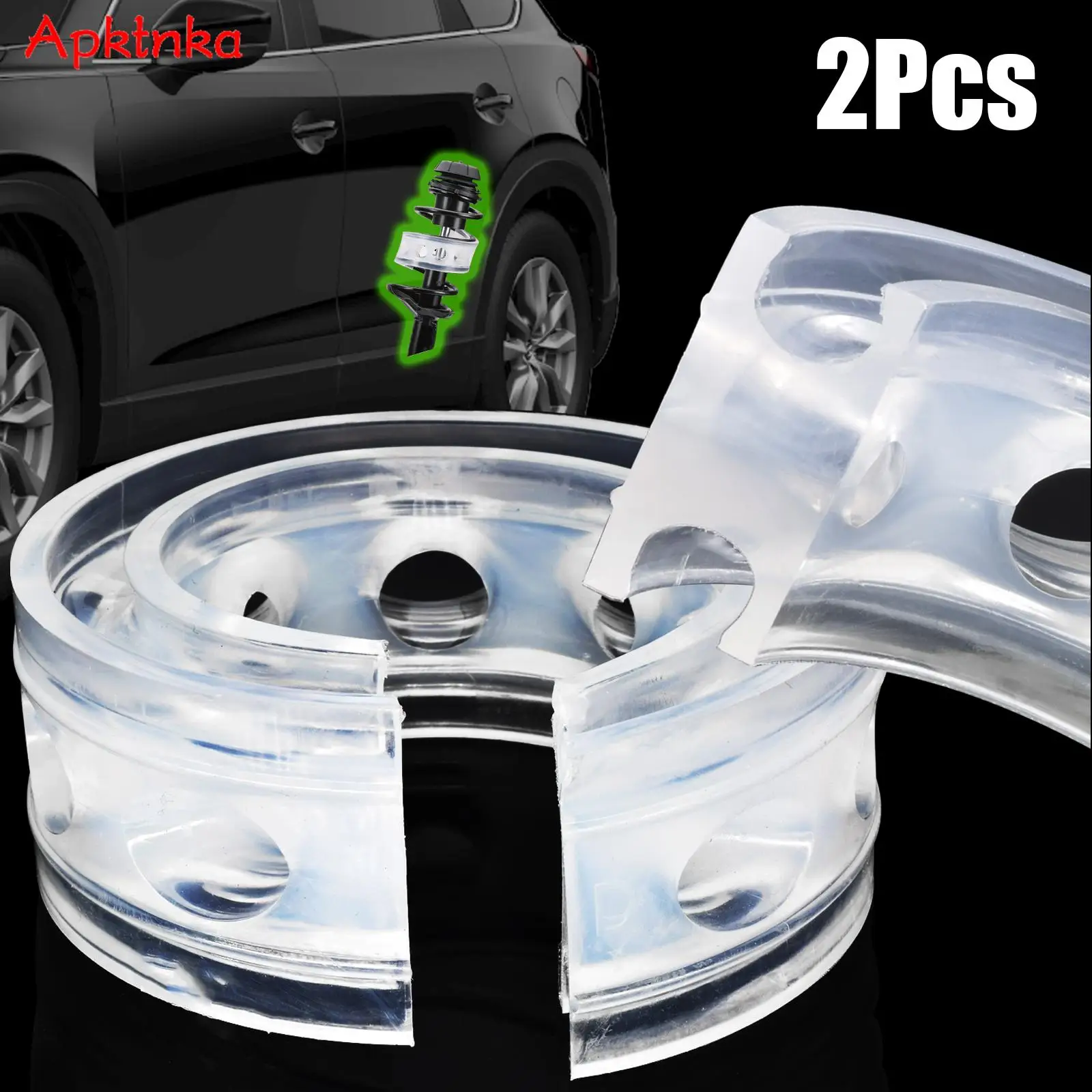 Amortiguador de resorte para coche, amortiguador de goma de 21mm/38mm, amortiguadores de suspensión para BMW, Mercedes, VW, 2 uds.