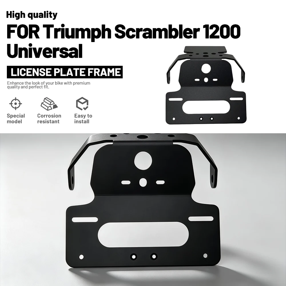 Rear Fender Eliminator Fender Eliminator Set License Plate Mount Holder Compatible With Triumph Scrambler 1200 Custom Modified