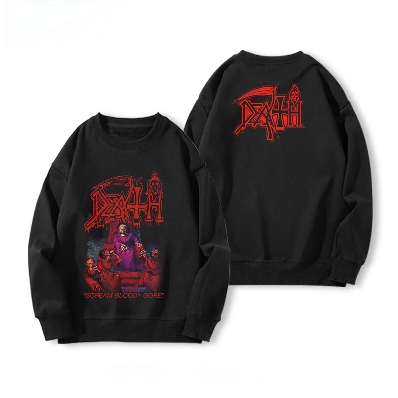 DEATH Leprosy maglione perimetrale della banda death metal da uomo e da donna Felpa streetwear americana versatile rock top