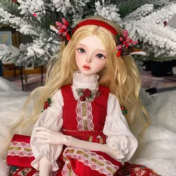 Celia Ball Jointed Doll Doll 1/4 Christmas Fullset Ball Jointed Dolls for  Red Dress Party Gift Toys Collection Shugafairy