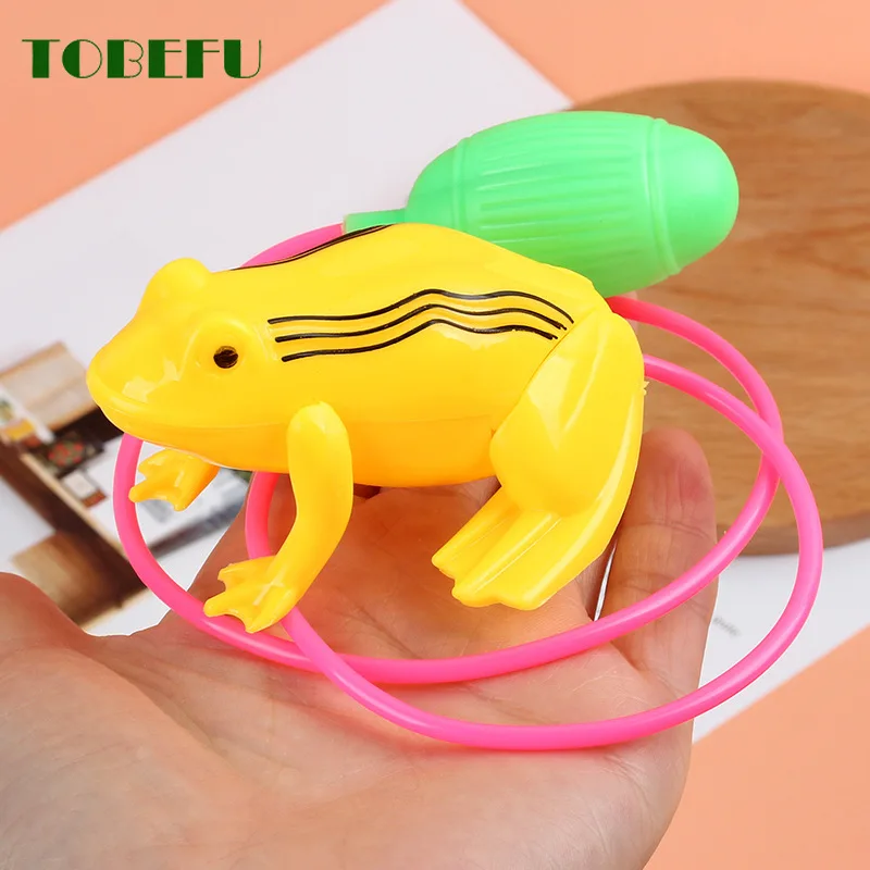 Nostalgic Toys Air Pressure Jumping Frog New Children\'s Horse Wire-Controlled Airbag Blow Molding Will Jump Frog Animal Toy