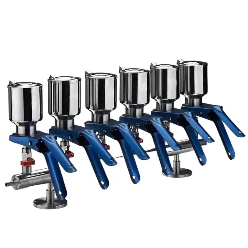 6 Ports Vacuum Manifold Stainless Steel Filter Funnel