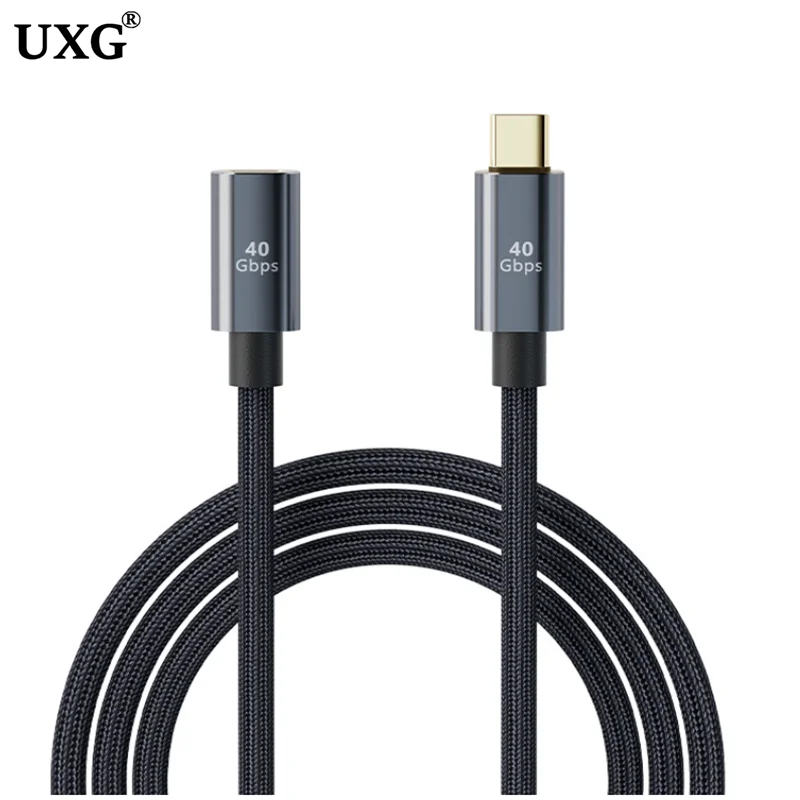 Thunderbolt 4 USB C rozszerzenie męski na żeński USB4 przedłużyć kabel danych 40 gb/s 8K @ 60Hz PD 5A/100W type-c przewód danych dla MacBook Pro