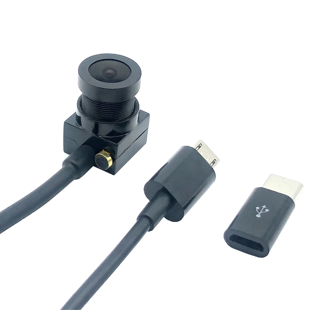 2 MP 95 °   Zero Distortion Webcam 30FPS USB-Kameramodul 1080P Mini CCTV Android Typ-C-Schnittstellenmikrofon