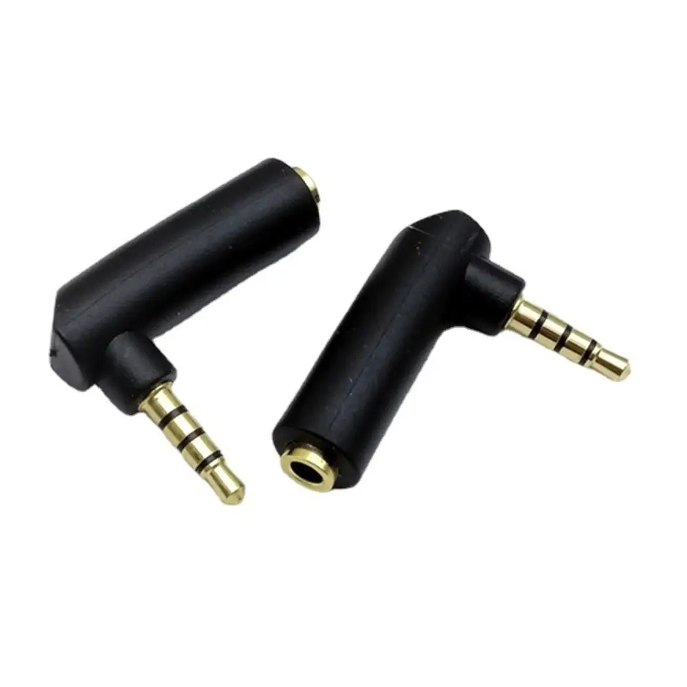 Audio Stereo Plug Right Angle Adapter Headphone Adapter 90 Degree L Shape Jack Adapter Connector Converter Home Hardware