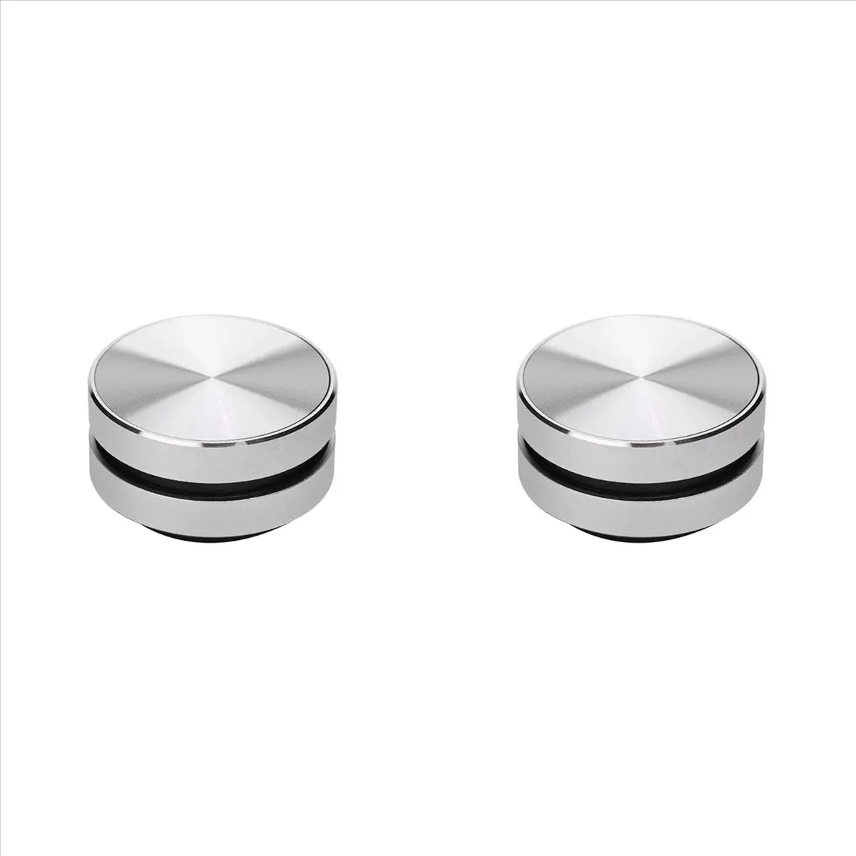 【Promo】2X Portable Mini Bluetooth Speaker Turns Anything Into A Speaker Wireless Bone Conduction Induction Vibration (Silver)
