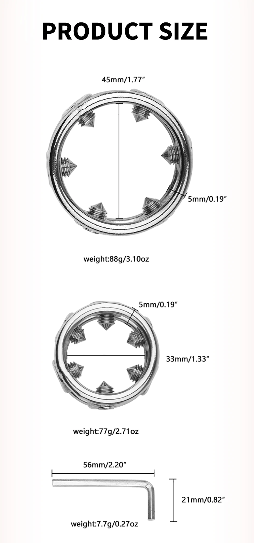 Metal Stainless Steel Rivet Lock Fine Ring Sex Toys Adult Male Penis Ring Scrotum Bondage Alternative Exercise Delay Men Toys