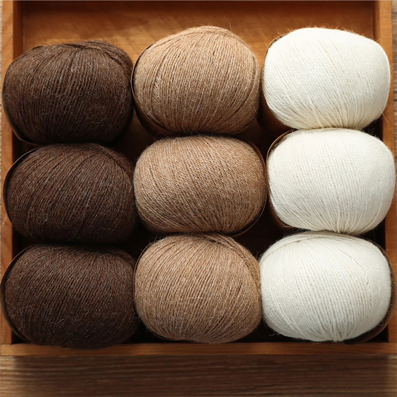 1pc=50g 175M 100% Alpaca Wool Yarn For Hand Knitting Baby Wool Soft Sweater Scarf Hat Crochet