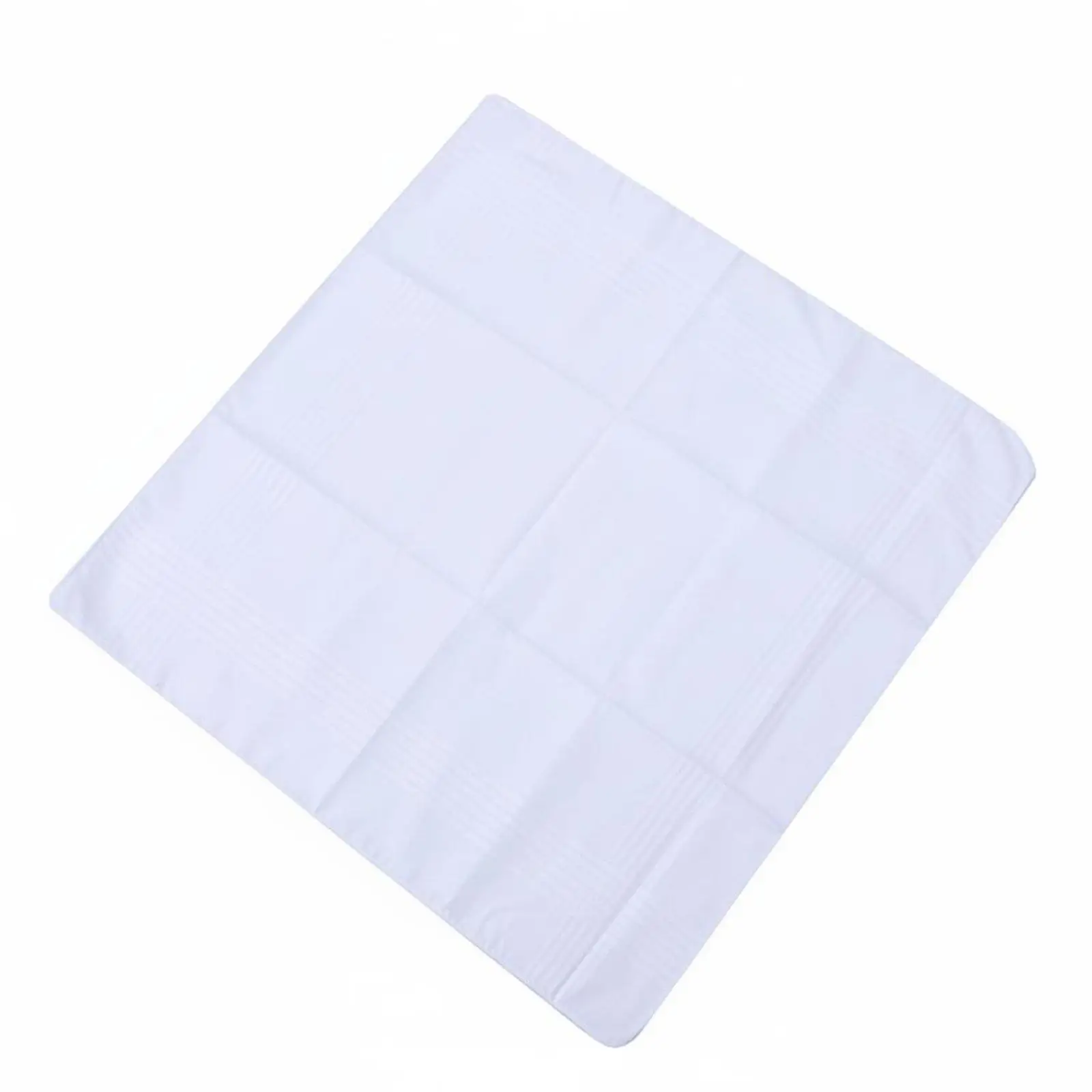 Pure Cotton Handkerchief Plain Satin Stripe Pocket Squares for Men and Women for Wedding or Suit