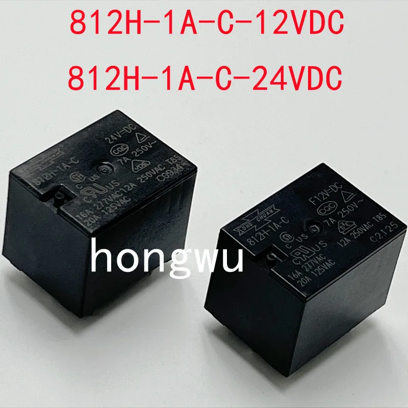 

100% Original New 2PCS 812H-1A-C-12VDC 812H-1A-C-24VDC relay 16A 4pins