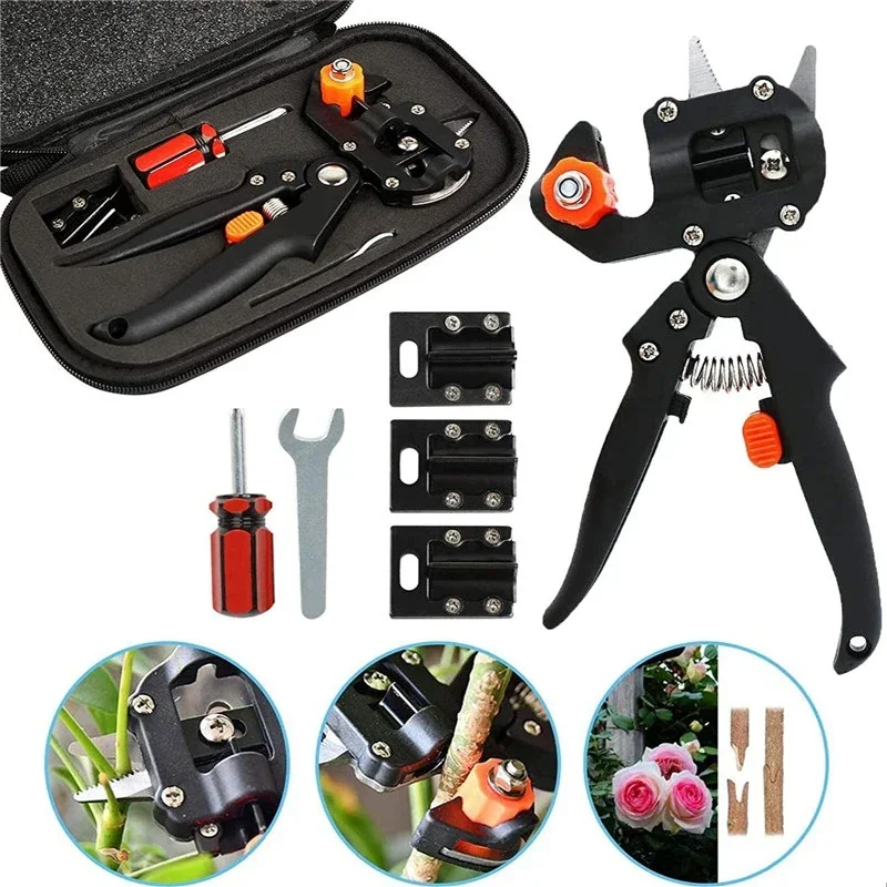 

Professional Grafting Pruner Kit Fruit Tree Branch Cutter with Precision Blades for Gardening Budding & Plant Grafting Scissors