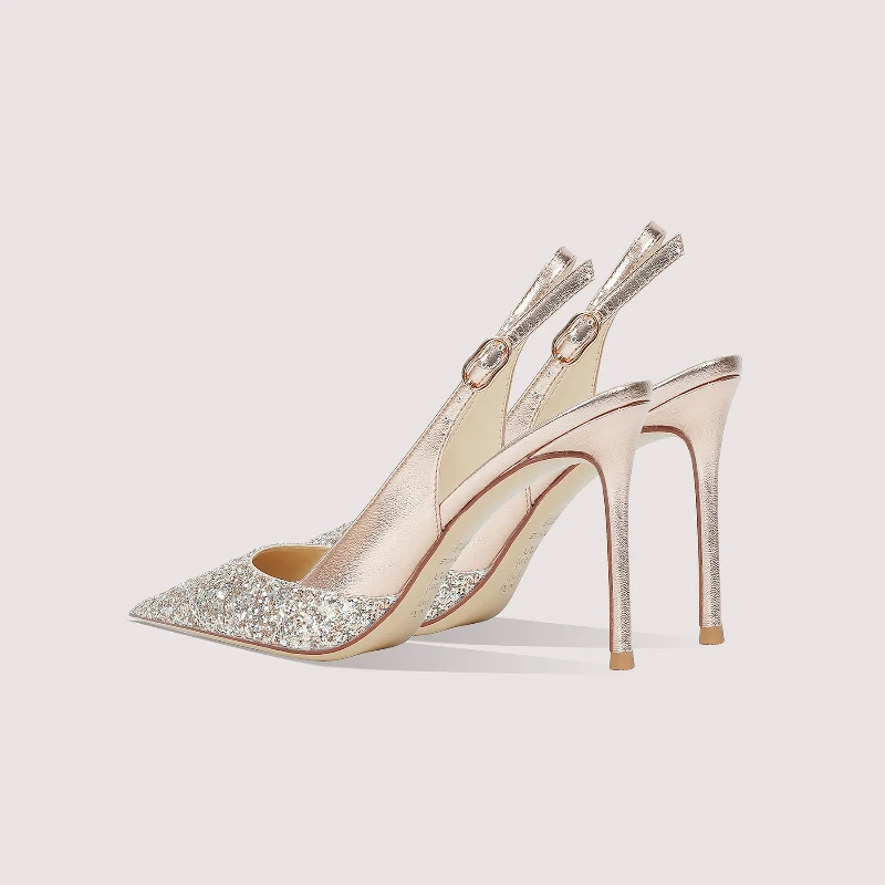 Silver sequined toe cap sandals with patchwork temperament, single shoes, French pointed high heels, women's slim heels