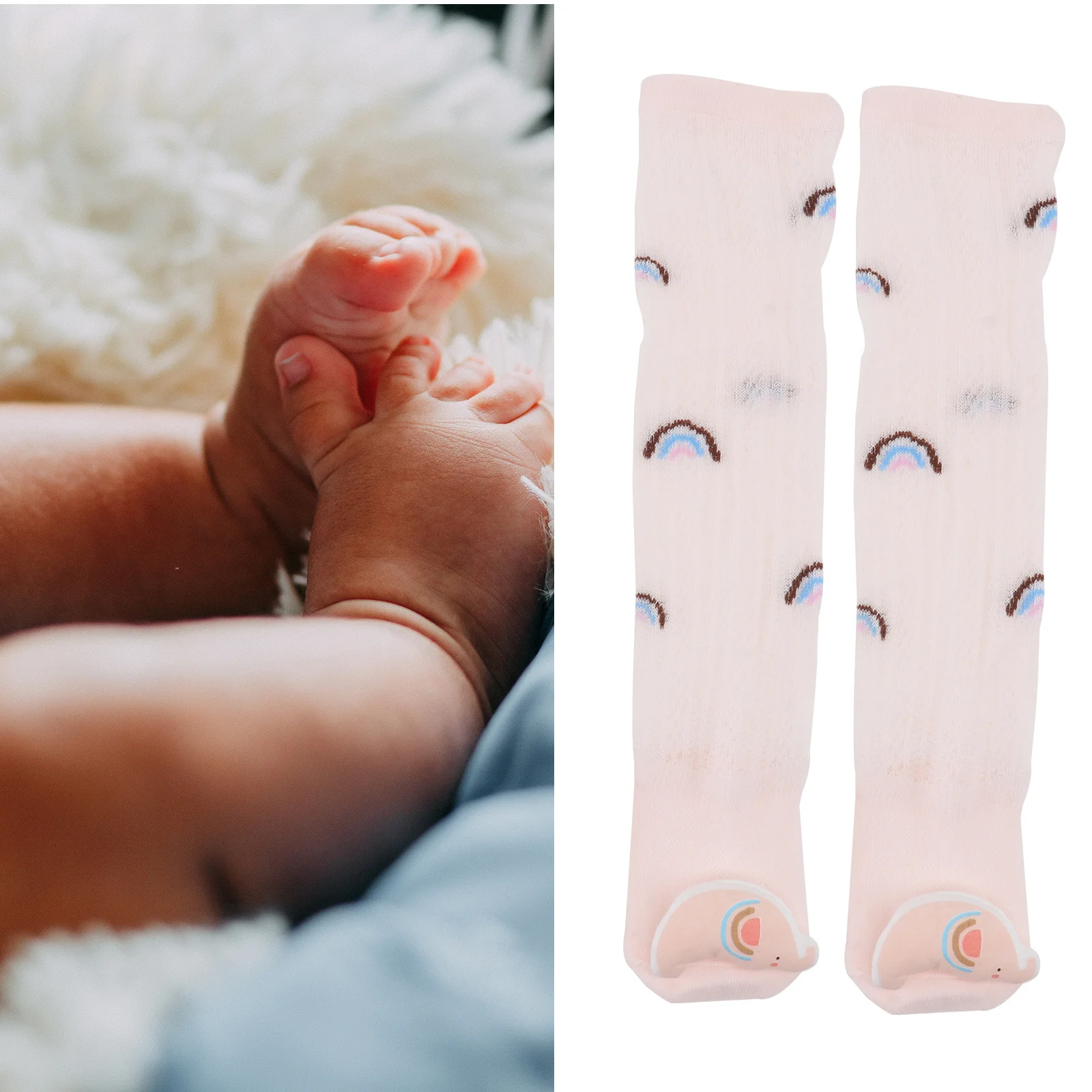 

1Pair Baby Anti Mosquito Socks Breathable Cotton Infant Lovely Comfortable Lightweight Thin Mesh Socks Spring Summer Children