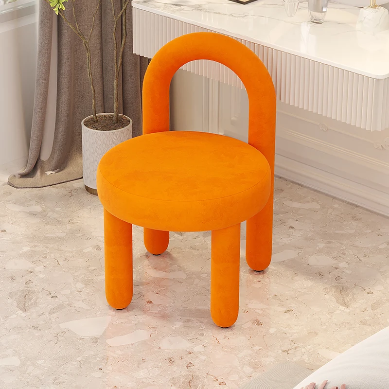 Luxury Cashmere Makeup Chairs,Living Room,Floor Sofa Chair,Bedroom Vanity,Desk Stools,Home Furniture,Relax Stool Customized