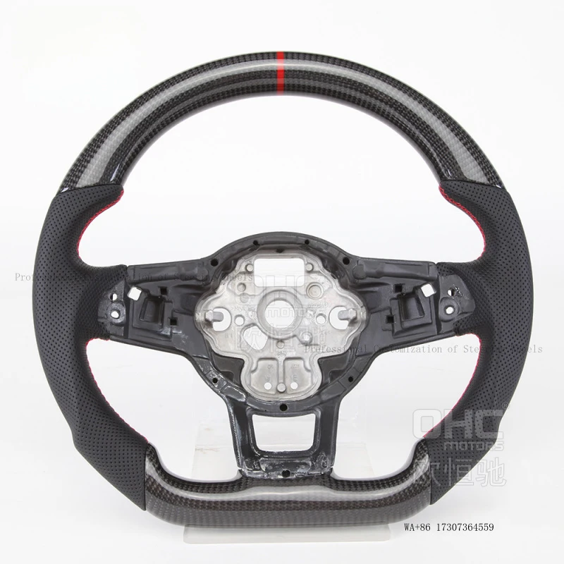 

New Suitable for 15-19 Golf 7 MK7 Volkswagen GTI modified and upgraded German car carbon fiber sports steering wheel