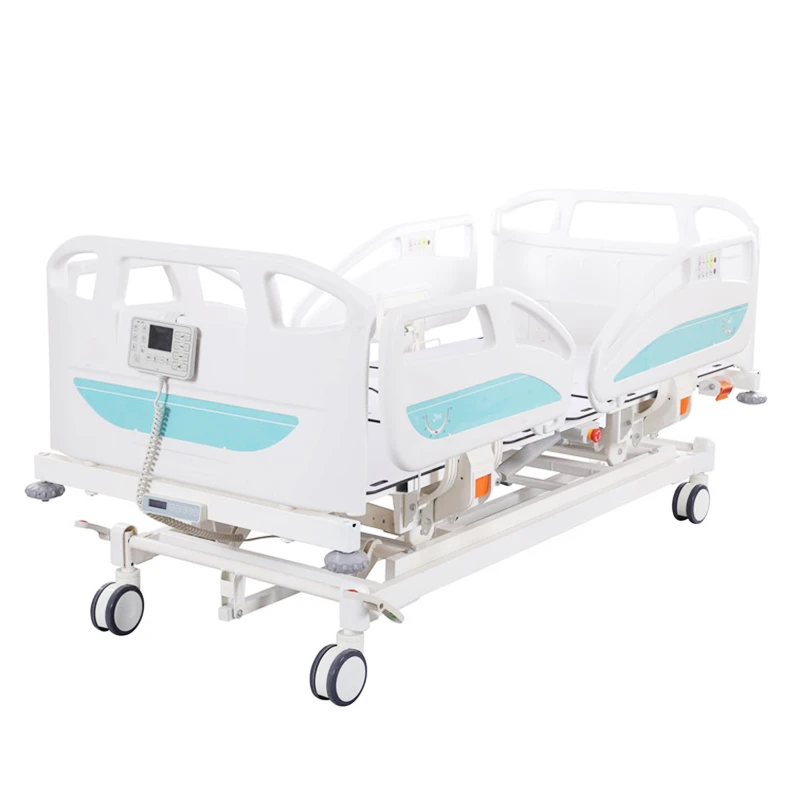 Hot Sell Luxury 5 Function Electric Hospital Bed Remote Control Transport Hospital Bed Electric Gurney