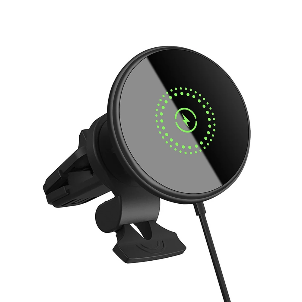 Car Magnetic Phone Holder Fast Wireless Charger 20W Magnetic Attraction Charger Vehicle Air Vent Mount For Iphone 12 13 14