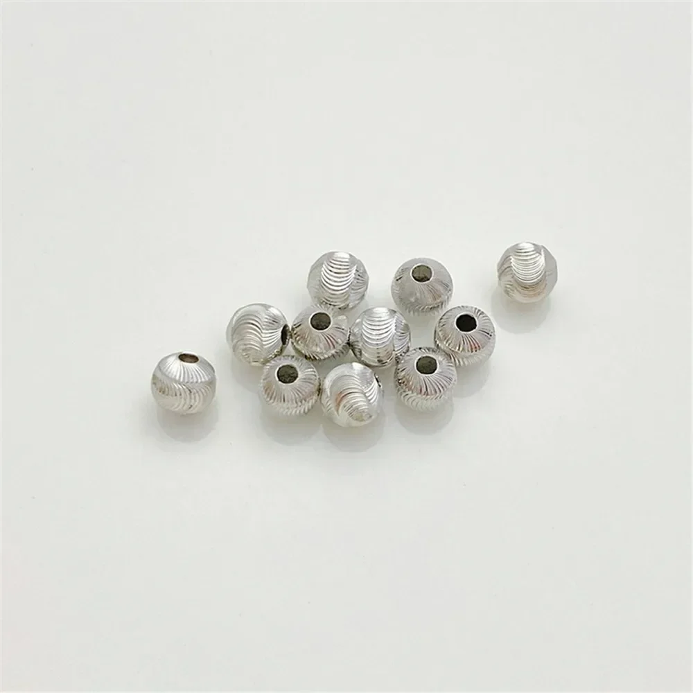 Fiore in oro 14 carati a grana fine Flash Cat Eye Perline Perline sfuse Fatte a mano Bracciale fai da te Collana Accessori materiali per gioielli