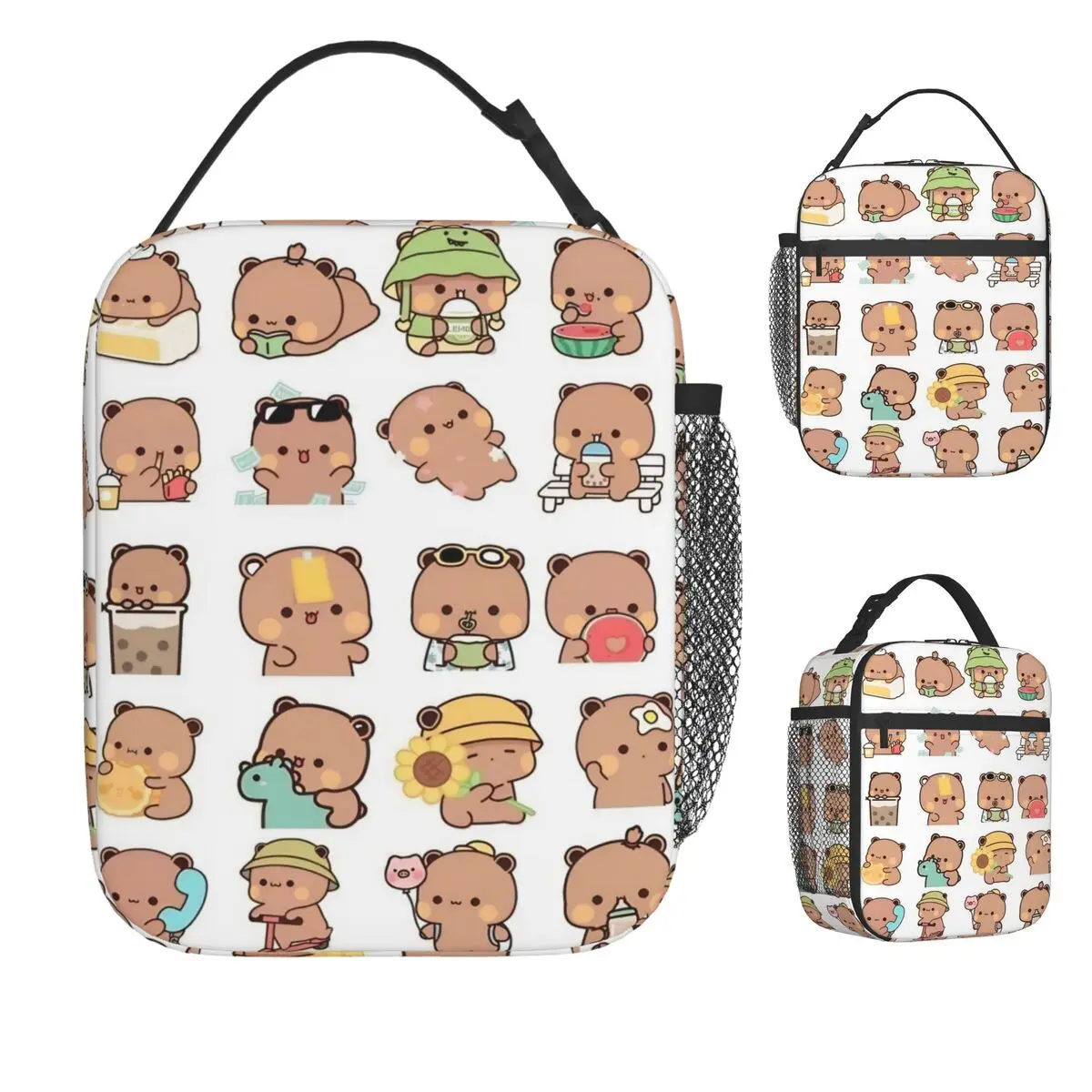 

Сумка-холодильник Bubu Dudu с милым мультяшным медведем для девочек, сумка-холодильник Kawaii Panda, портативная термосумка для обеда Оксфорд