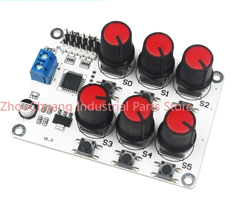 6-way rotary servo controller robot control board mechanical arm/arm overload protection