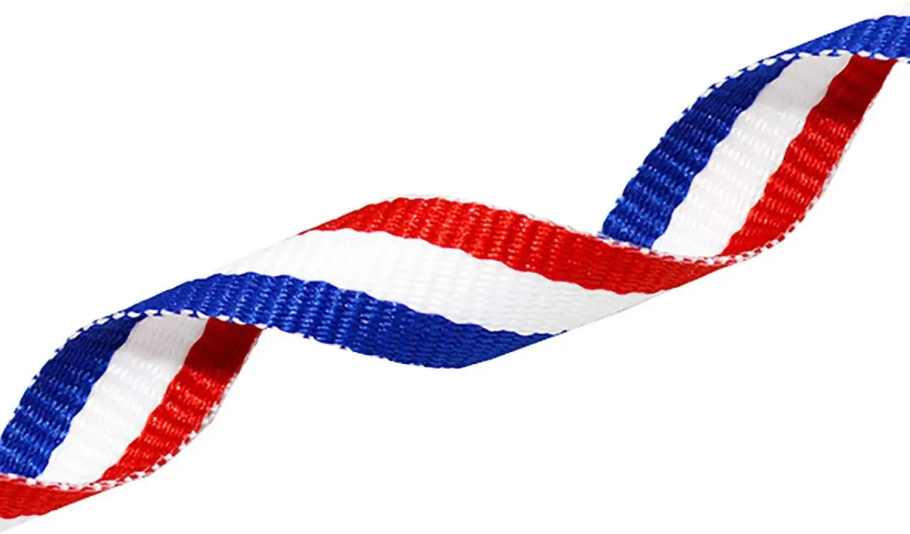 100 YD Red/White/Blue Patriotic Ribbon for Gift Wrapping, 4th of July American Flags Art Supplies Gift Ribbons for Crafts