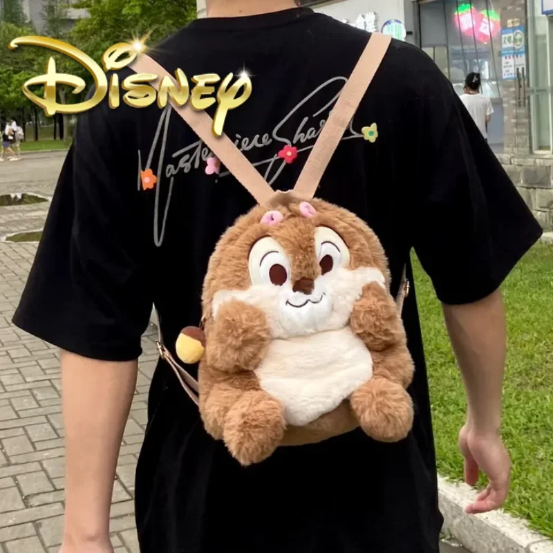 New Original Disney Lotso Bear Stitch Plush Toy Doll Stitch Backpacks Student Backpack Plush Bag Adult Children Birthday Gifts