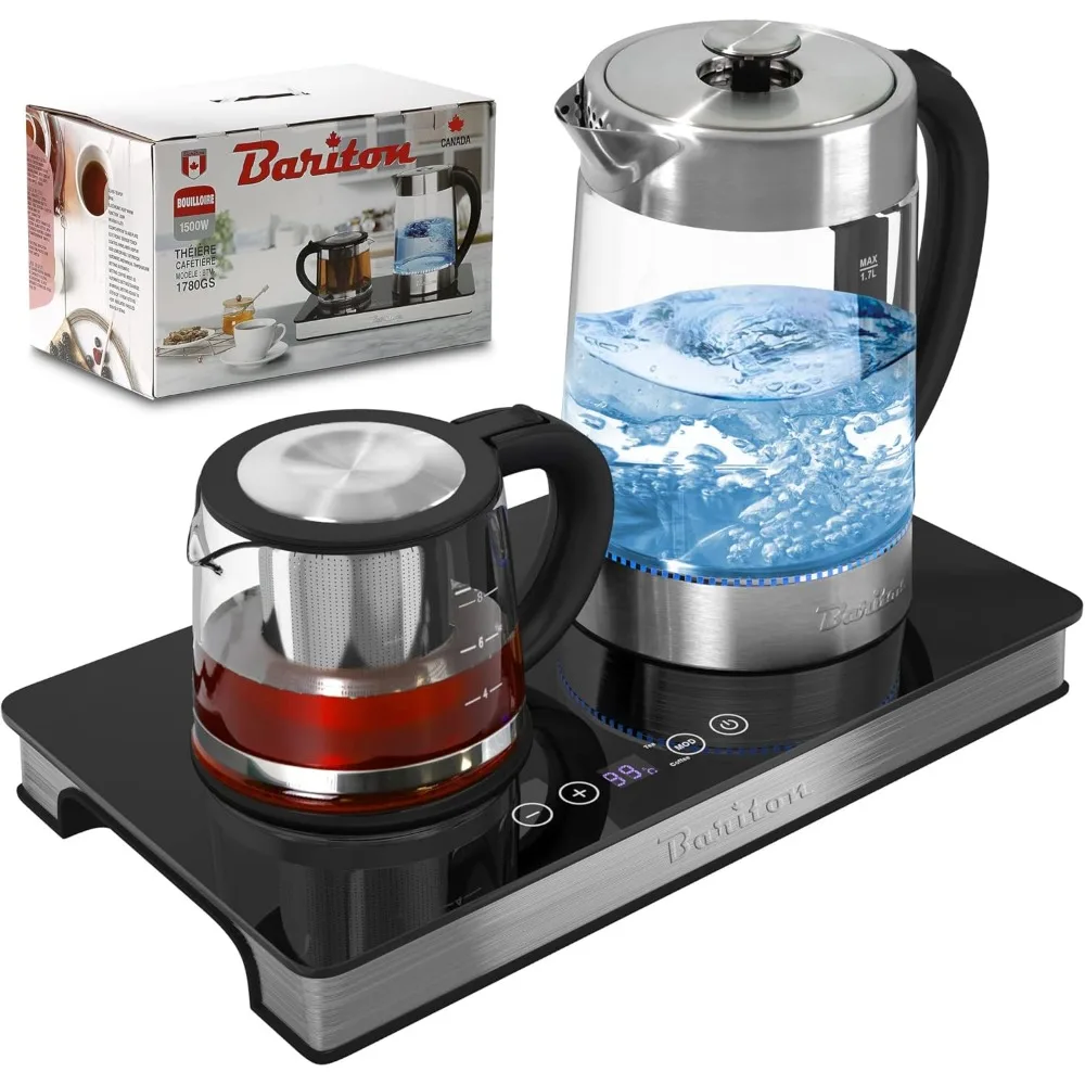 Чайник для воды 3 в 1/TEA MAKER/кофеварка МОДЕЛЬ BTM-1780GS Электронный датчик сенсорная панель управления с дисплеем