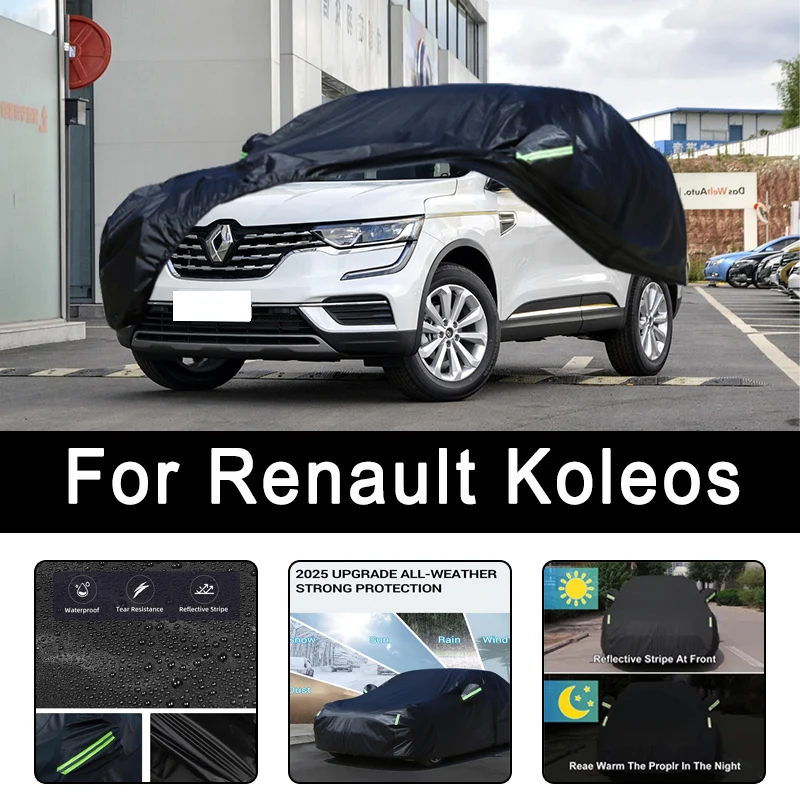 

For Renault Koleos All-Weather Car Covers 6-in-1 Waterproof Dustproof UV Proof Snowproof Scratch Resistant Protection
