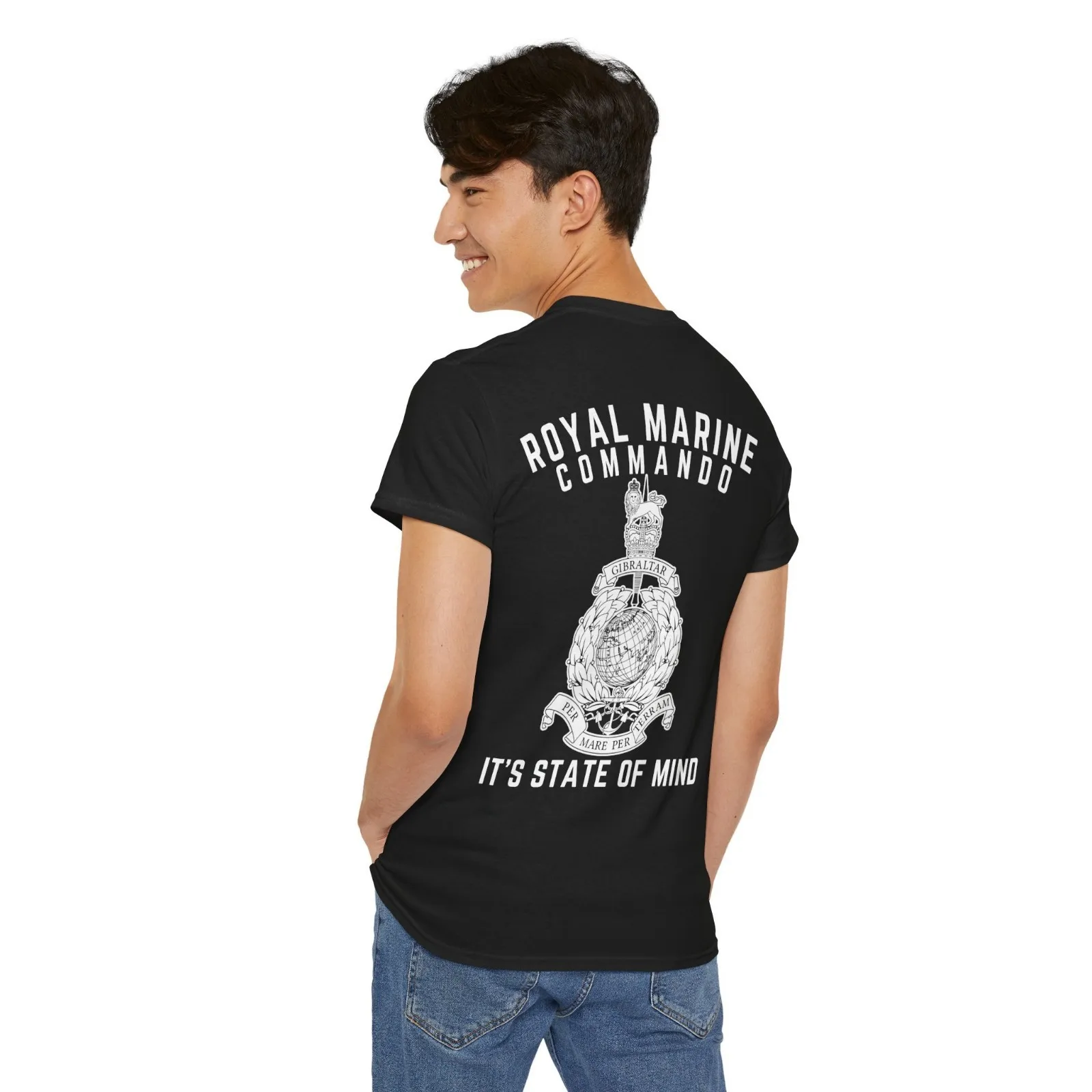 Royal Marine Commando British Army Special Force T-Shirt Short Sleeve Casual 100% Cotton Shirt