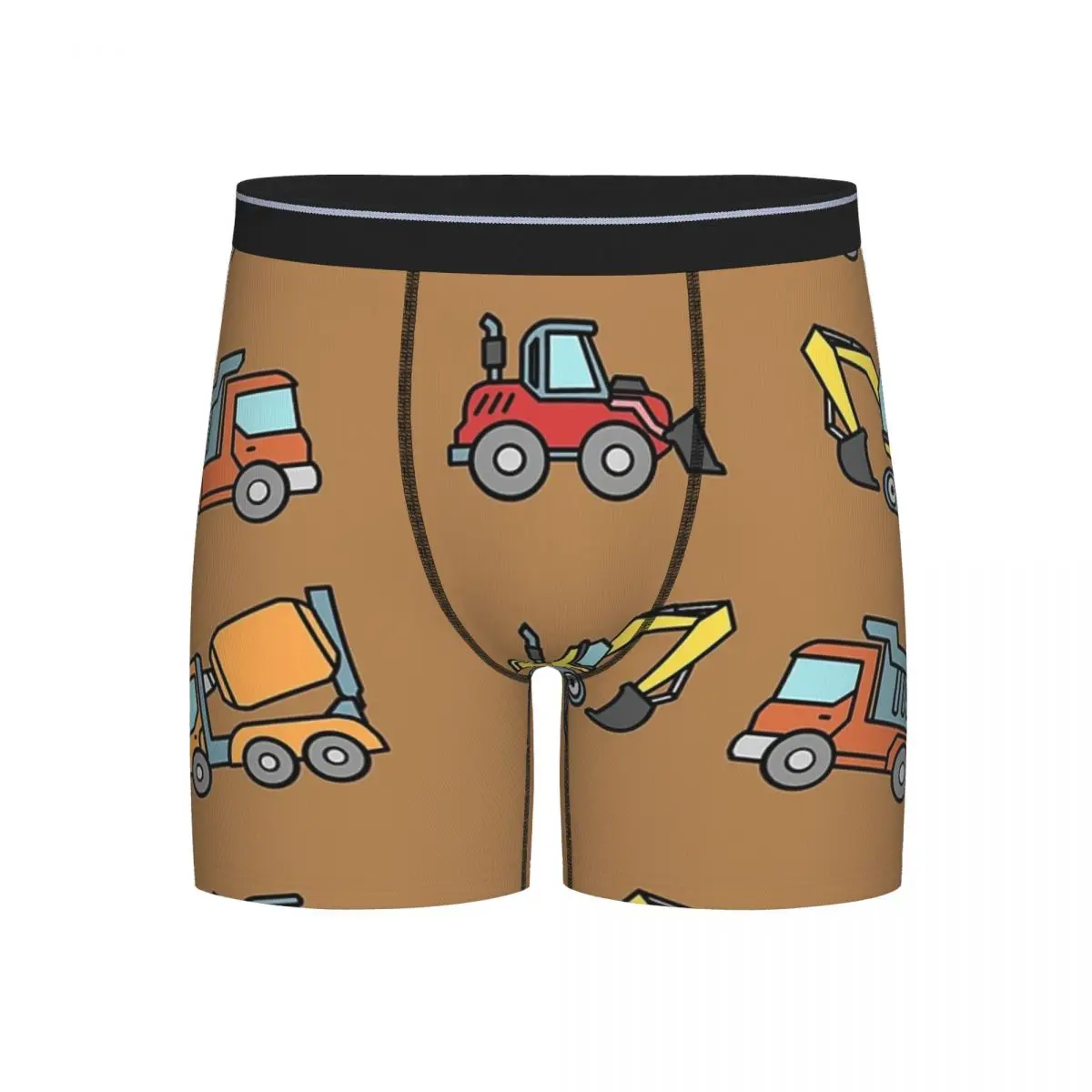 

Long Boxer Underpants Shorts Construction Bulldozer Digger Dumper Truck Dozer Excavator Panties Male Underwear Boyfriend Gift