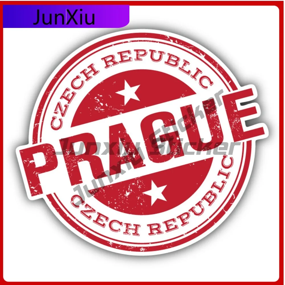 

Prague Creative Sticker Stamp Car Decal Bumper Stickers Funny Style Wall Use For Door Panel Decorative Car Accessories Anti S