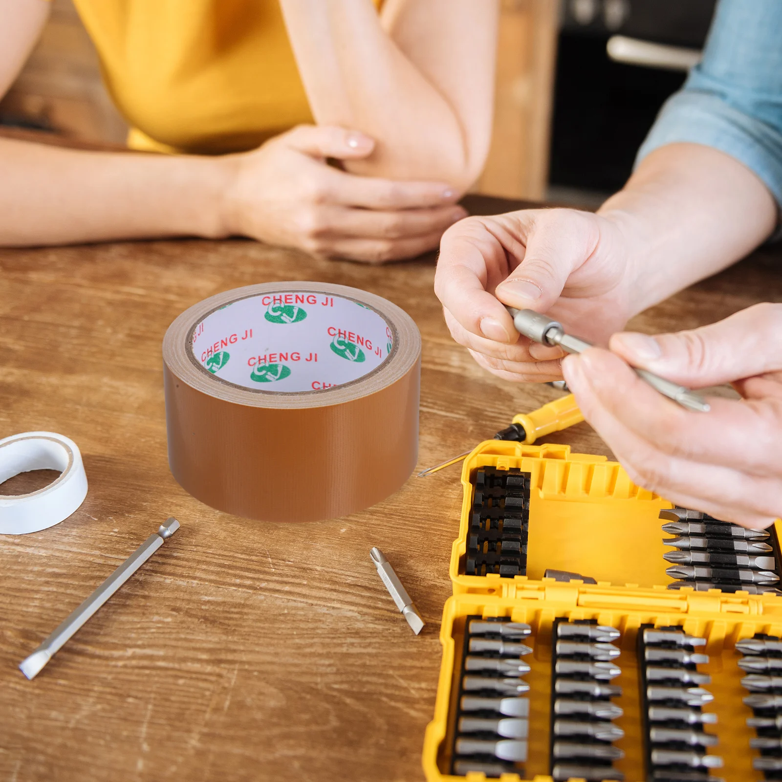 Cinta de escenario de tela DIY, equipo eléctrico impermeable de una sola cara, fuerte conducto adhesivo, alfombra, Color del piso, Pegatinas transparentes