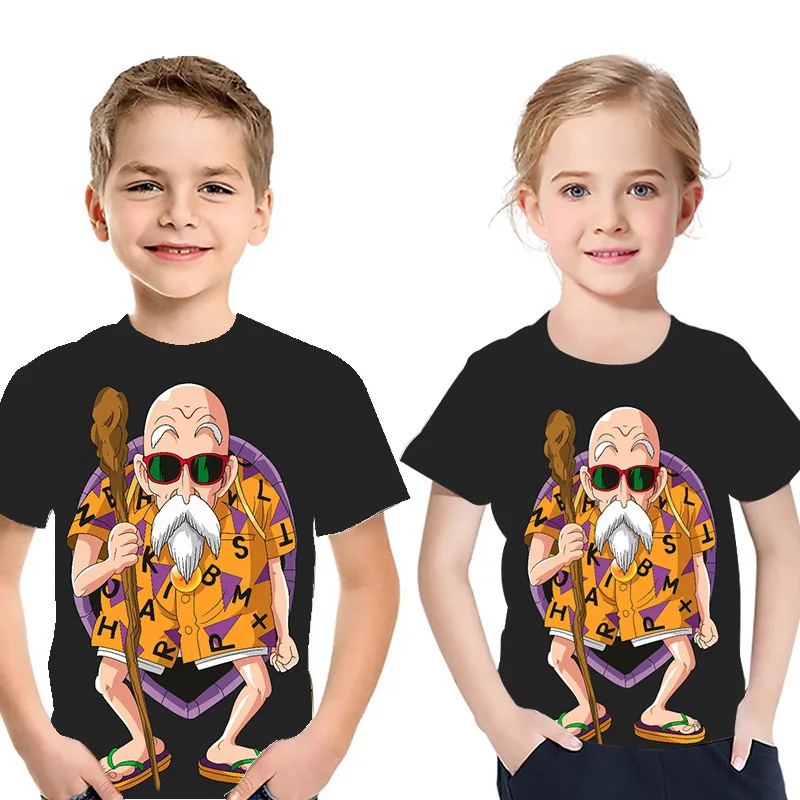 Camiseta con estampado de dibujos animados en 3D para niños, camiseta de manga corta informal, Top de cuello redondo de verano, Europa y Estados Unidos