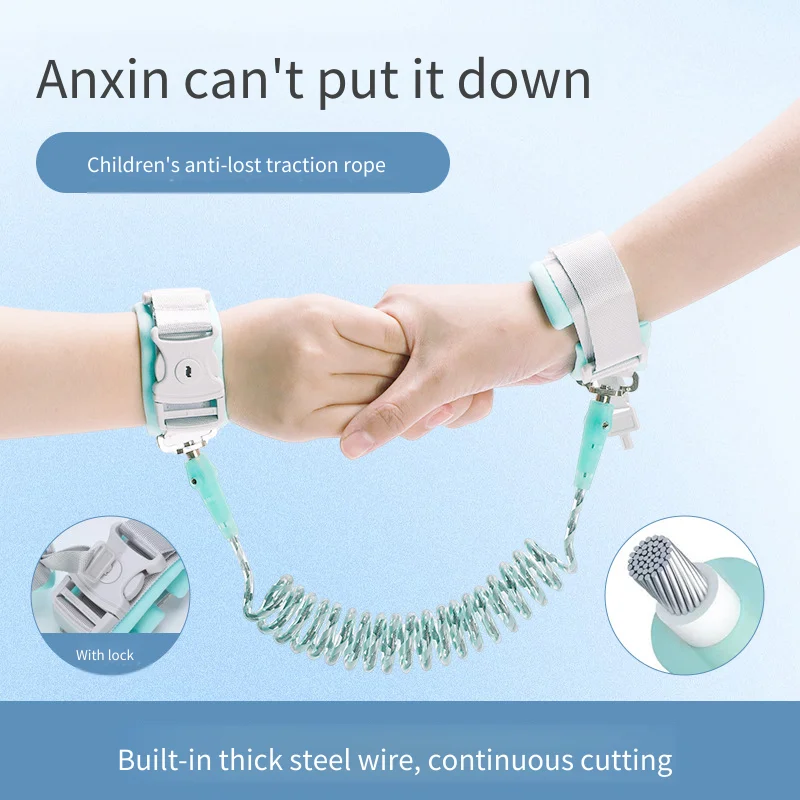 Baby Walking Harness Child Safety Leash Anti Lost Wrist Link Strap Toddler Reins Kid Security Belt for Parents Outdoor
