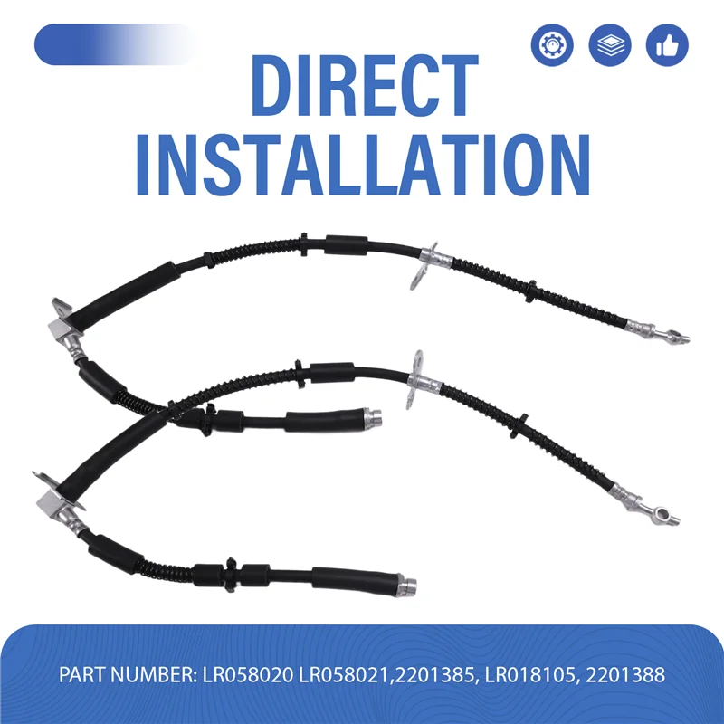 

Reliable 1Pair Front Brake Hose Cable LR058020 LR058021 For Land Rover Range Rover Sport 06-13 Parking Brake Hydraulic Hose Lass