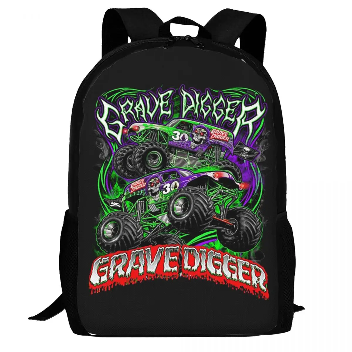 

Рюкзак Monster Jam Grave Digger Monster Truck, вместительный рюкзак для детей, школьная сумка, сумки на плечо для мужчин и женщин